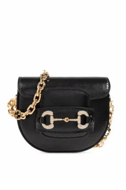 Gucci BLACK āHorsebit 1955ā belt bag