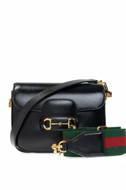 Gucci BLACK ‘Horsebit 1955 Mini’ shoulder bag