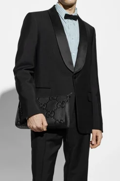 Gucci BLACK Jumbo GG handbag
