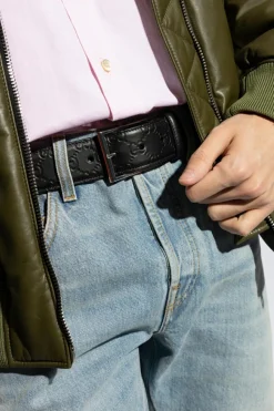 Gucci BLACK Leather belt