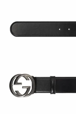 Gucci BLACK Leather belt