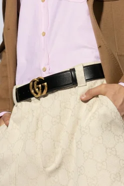 Gucci BLACK Leather belt