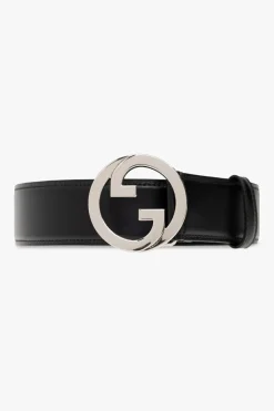 Gucci BLACK Leather belt