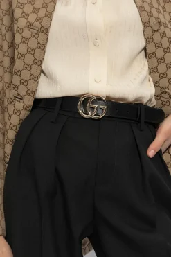 Gucci BLACK Leather belt
