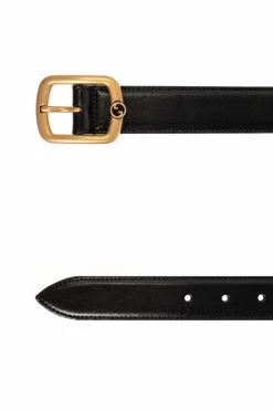 Gucci BLACK Leather belt