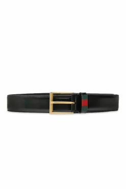 Gucci BLACK Leather belt