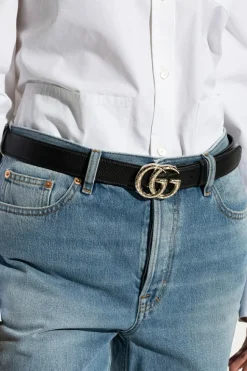 Gucci BLACK Leather belt