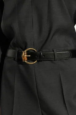 Gucci BLACK Leather belt