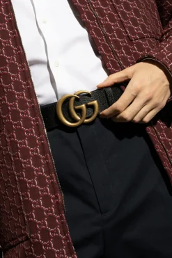 Gucci BLACK Leather belt