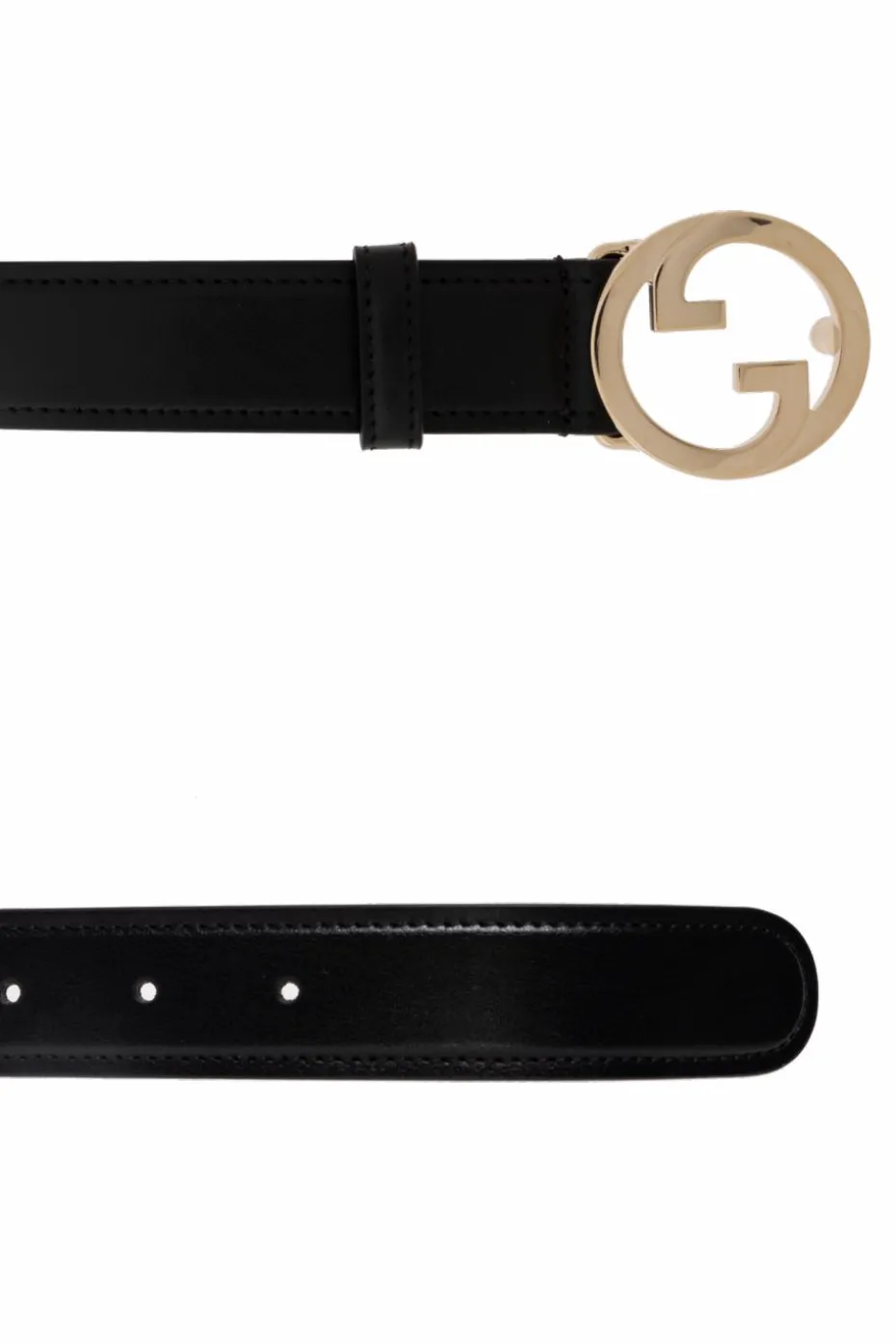 Gucci BLACK Leather belt