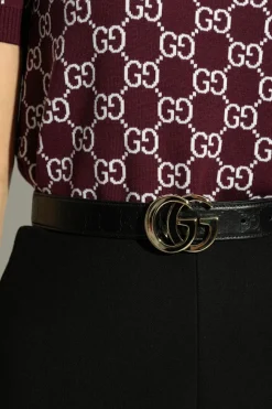 Gucci BLACK Leather belt