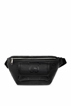 Gucci BLACK Leather belt bag