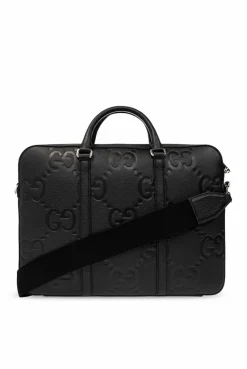 Gucci BLACK Leather briefcase