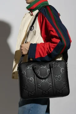 Gucci BLACK Leather briefcase