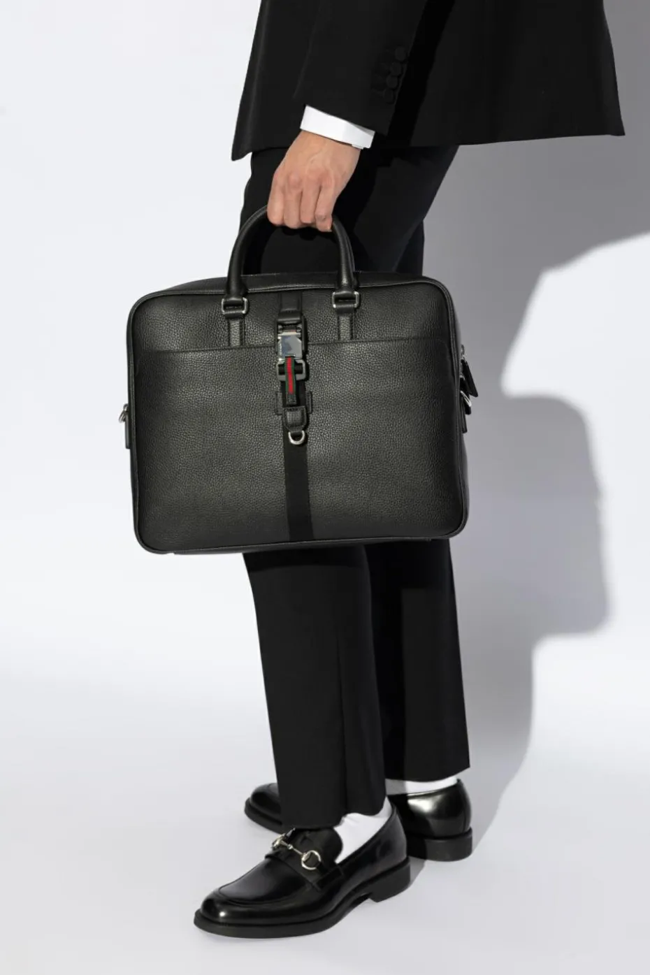 Gucci BLACK Leather briefcase