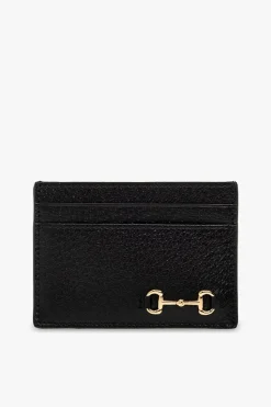 Gucci BLACK Leather card case