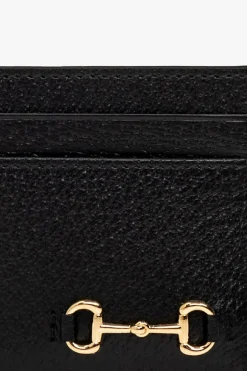 Gucci BLACK Leather card case