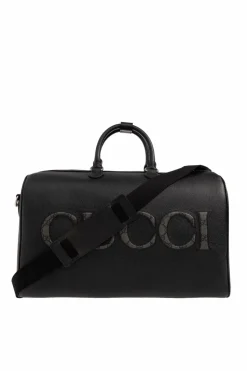 Gucci BLACK Leather duffel bag