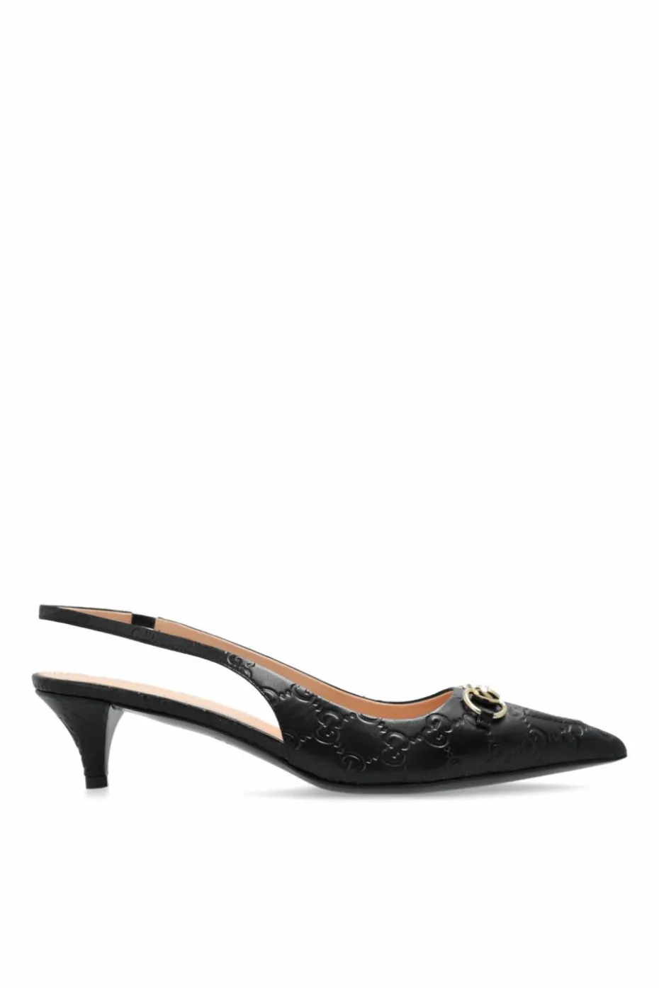 Gucci BLACK Leather high-heeled shoes