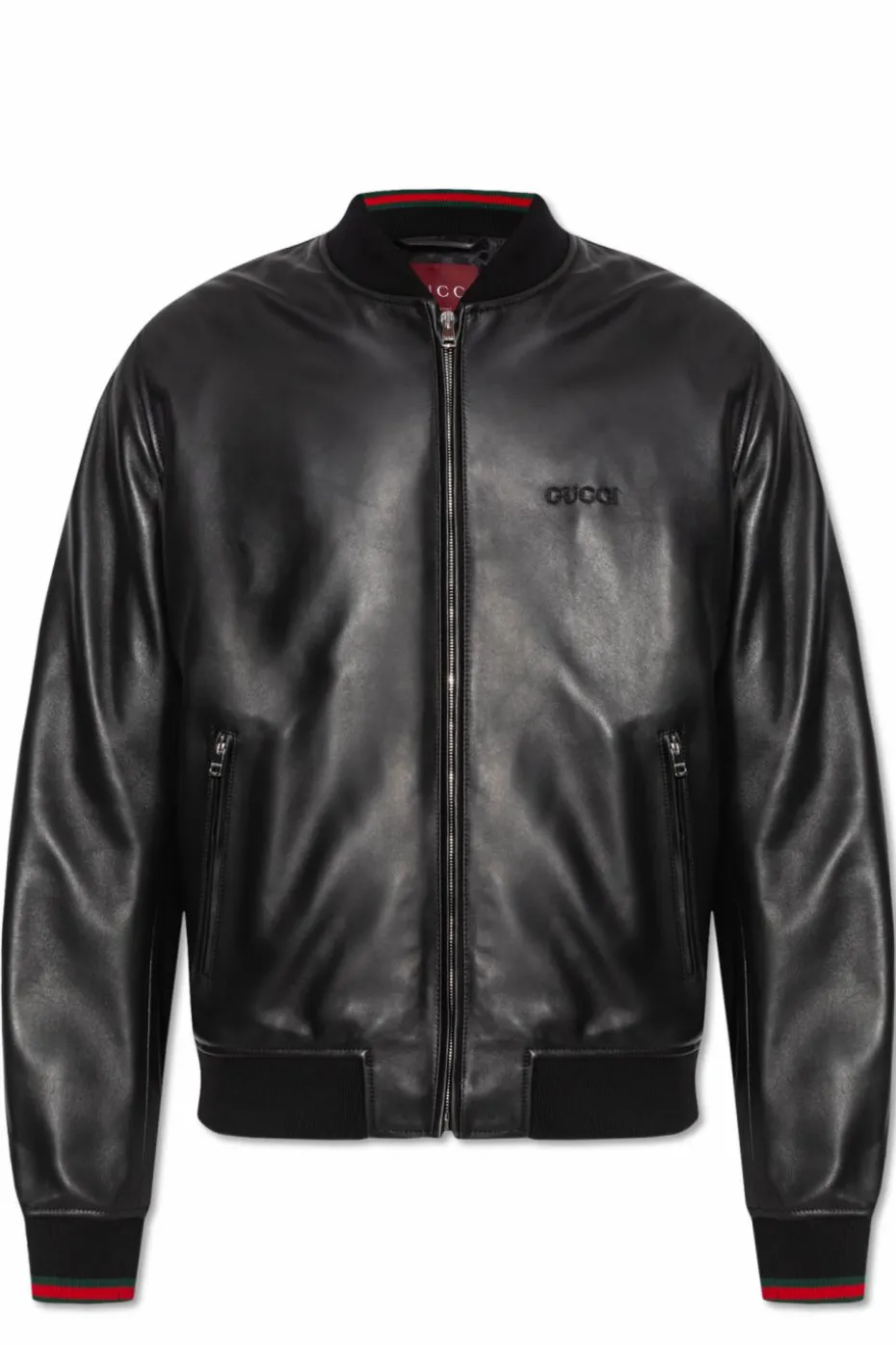 Gucci BLACK Leather jacket type bomber