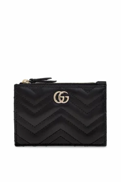 Gucci BLACK Leather key case