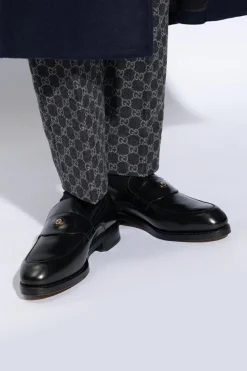 Gucci BLACK Leather loafers