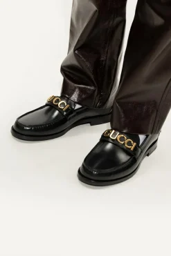 Gucci BLACK Leather loafers
