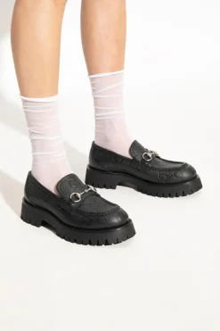 Gucci BLACK Leather loafers