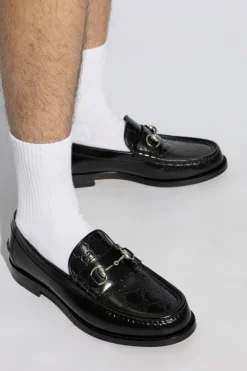 Gucci BLACK Leather 'loafers' shoes