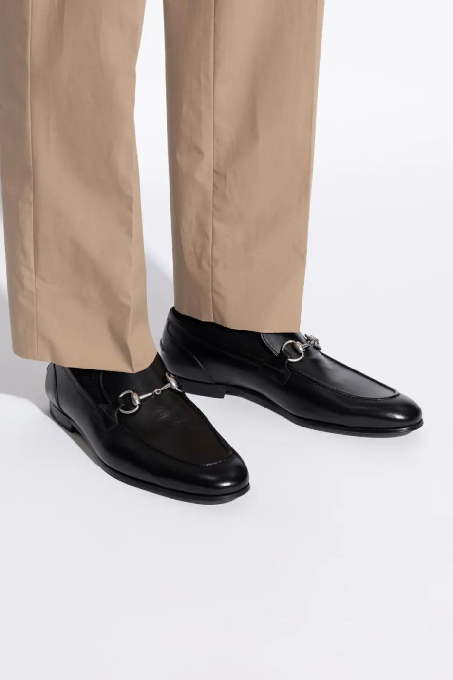 Gucci BLACK Leather loafers