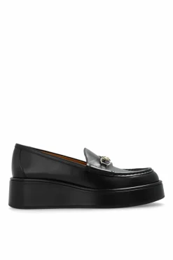 Gucci BLACK Leather platform shoes
