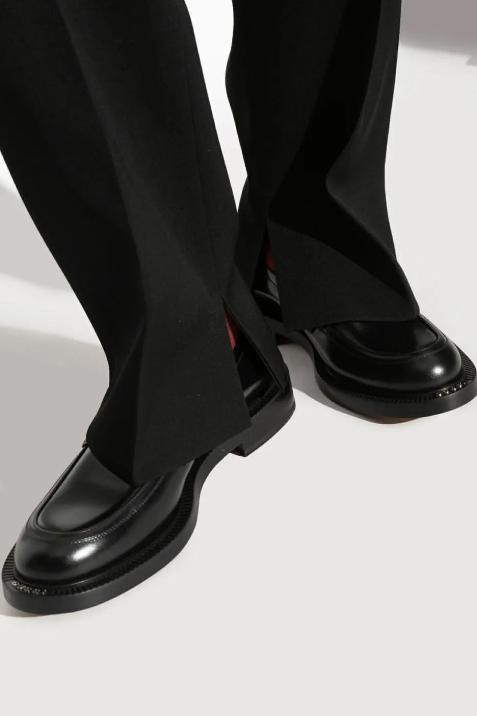 Gucci BLACK Leather shoes type loafers