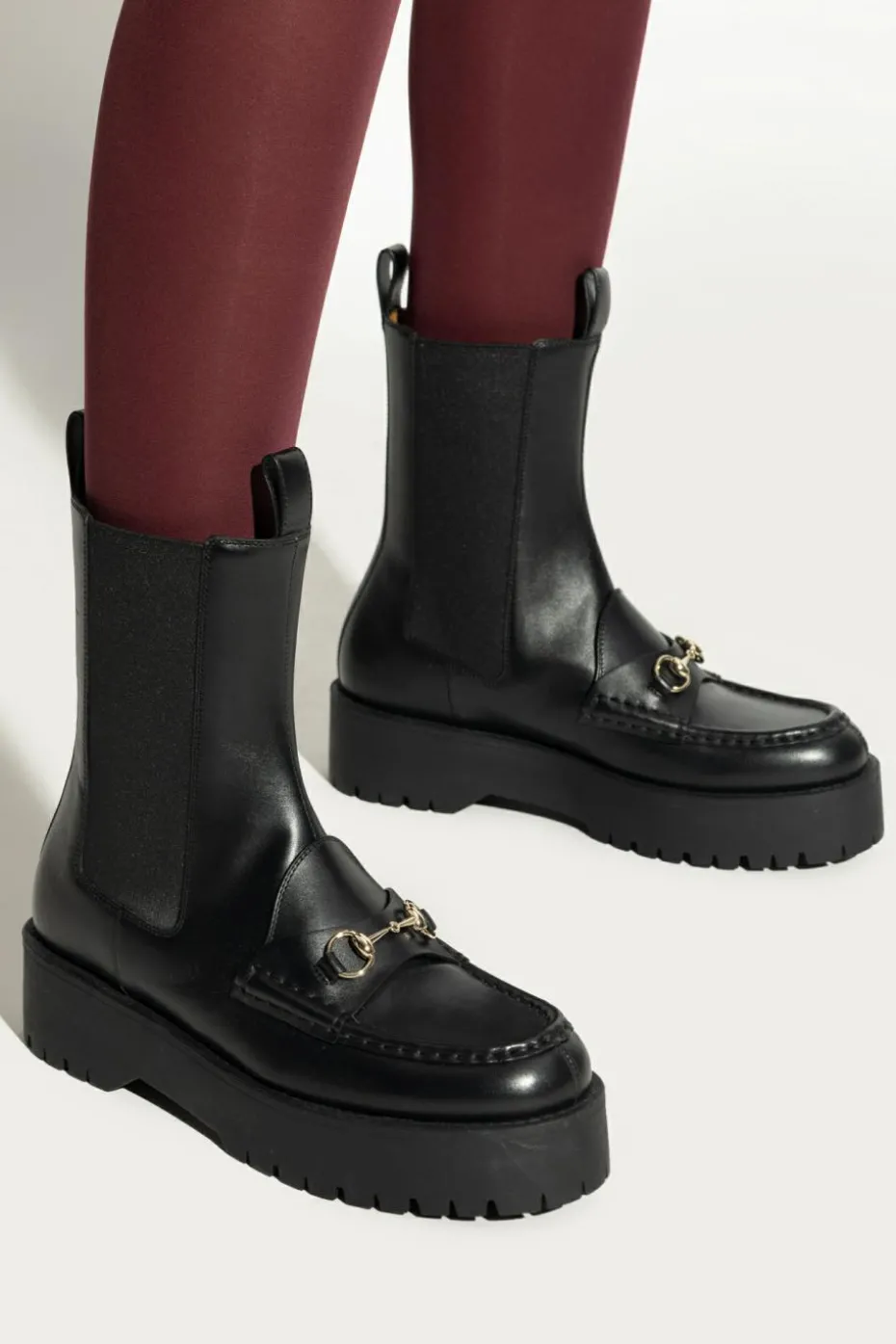 Gucci BLACK Leather shoes ‘Betis Glamour’