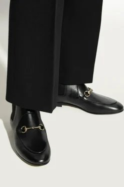 Gucci BLACK Leather shoes 'Betis Glamour'