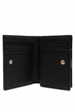 Gucci BLACK Leather wallet with logo