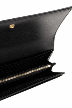 Gucci BLACK Leather wallet with logo