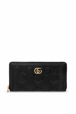 Gucci BLACK Leather wallet with logo