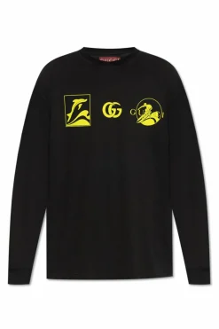 Gucci BLACK Long sleeve T-shirt