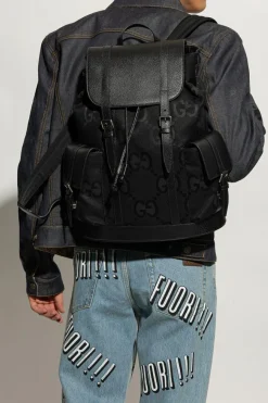 Gucci BLACK Monogram backpack