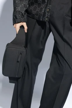 Gucci BLACK Monogrammed belt bag