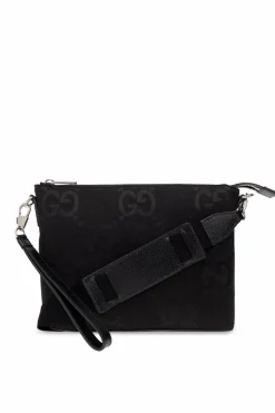Gucci BLACK Monogrammed shoulder bag