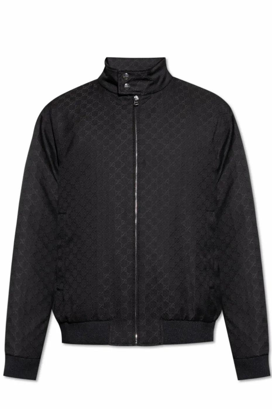 Gucci BLACK Padded jacket with stand-up collar