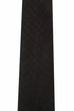Gucci BLACK Patterned logo tie