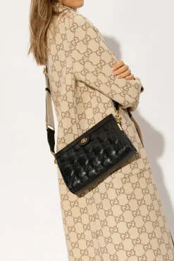 Gucci BLACK Quilted shoulder bag