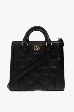 Gucci BLACK Quilted shoulder bag