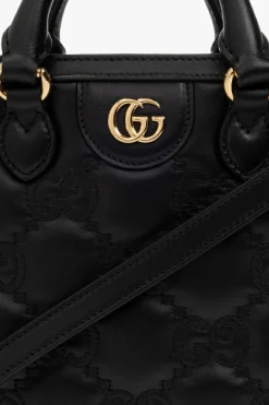 Gucci BLACK Quilted shoulder bag