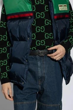 Gucci BLACK Reversible belt