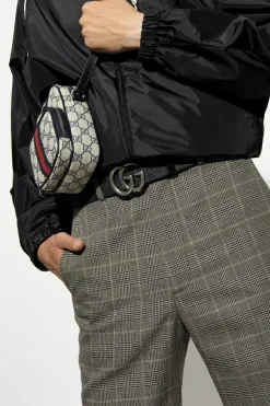 Gucci BLACK Reversible belt