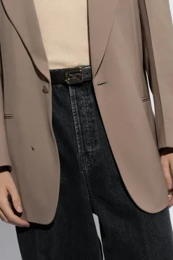 Gucci BLACK Reversible belt