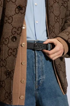 Gucci BLACK Reversible belt